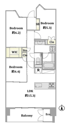 �@3LDK�{WIC�̊Ԏ��B